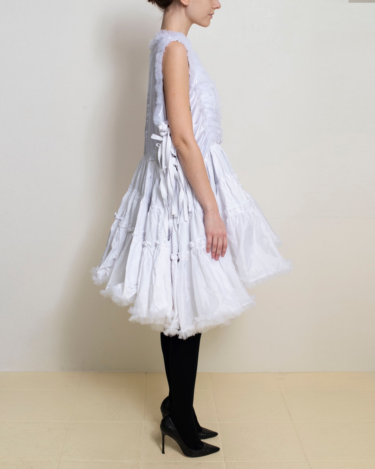 Meg Beck - White Tiered Dress